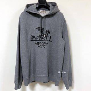 エルメス(Hermes)の国内正規品 極美品　エルメス 19AW～ ドラゴン スウエット パーカー　XXL(パーカー)