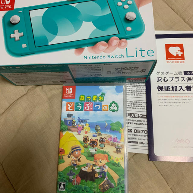 即購入可能 任天堂Switch Lite ターコイズ（店舗印あり）あつもりソフト