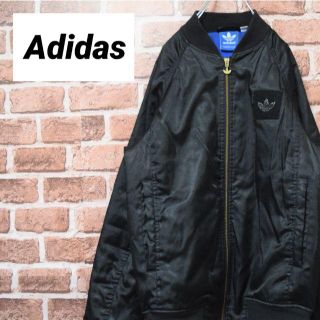 アディダス(adidas)の《アディダスオリジナルス》トレフォイル　MA-1　ブルゾン　ブラック　M(ブルゾン)