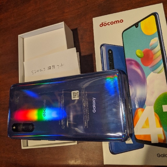 SIMロック解除済み！Galaxy a41 docomoドコモ Suの通販 by おてだまや｜ラクマ