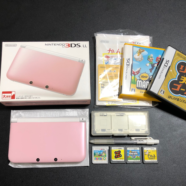 Nintendo 3DS LL ピンク/ホワイトゲームソフト/ゲーム機本体