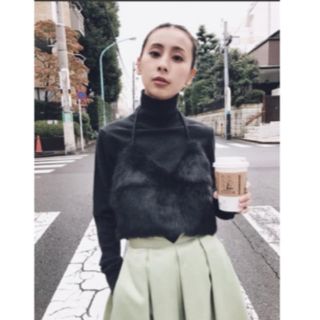 アメリヴィンテージ(Ameri VINTAGE)のTURTLE BUSTIER KNIT TOP(ニット/セーター)