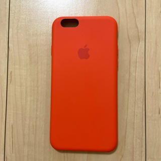 アップル(Apple)の【iPhone6s】Apple純正シリコンカバー(オレンジ)(iPhoneケース)