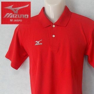 ミズノ(MIZUNO)の【mizuno】 良品 ミズノ レッド半袖ワンポイントポロシャツ サイズM(ウエア)