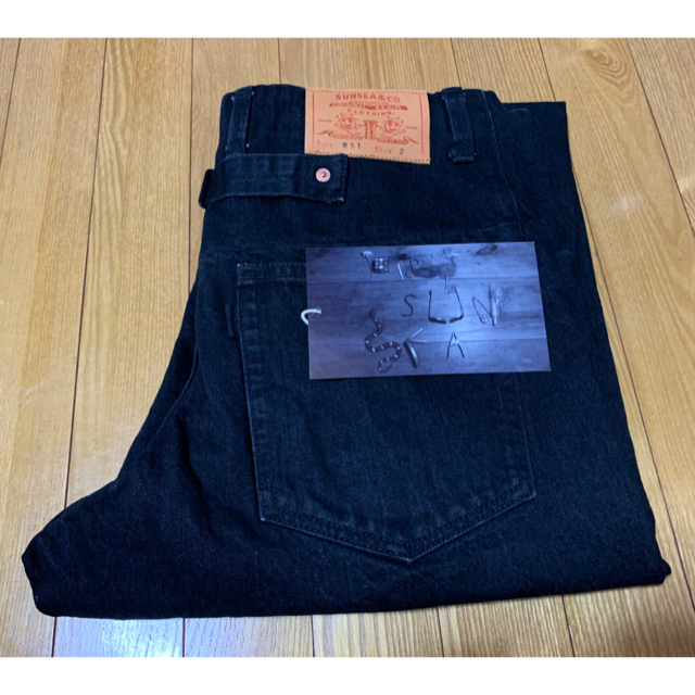 SUNSEA(サンシー)の今期　20aw 新品　sunsea  big denim pants bk メンズのパンツ(デニム/ジーンズ)の商品写真