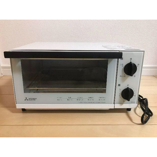 ミツビシデンキ(三菱電機)の美品♪三菱 BO-S7-W おしゃれなオーブントースター☆ホワイト2016年製(調理機器)