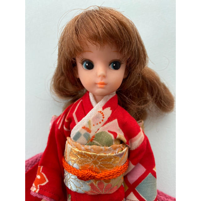 初代リカちゃん レトロ人形 きものつき ハンドメイドのぬいぐるみ/人形(人形)の商品写真