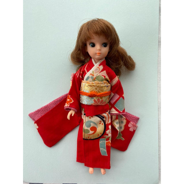 初代リカちゃん レトロ人形 きものつき ハンドメイドのぬいぐるみ/人形(人形)の商品写真