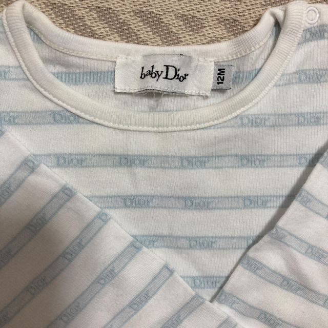 Dior(ディオール)のBaby Dior ボーダーロンT キッズ/ベビー/マタニティのベビー服(~85cm)(Ｔシャツ)の商品写真