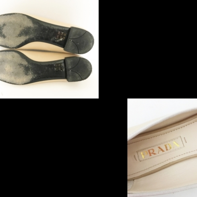 PRADA(プラダ)のプラダ フラットシューズ 36 1/2 - リボン レディースの靴/シューズ(その他)の商品写真