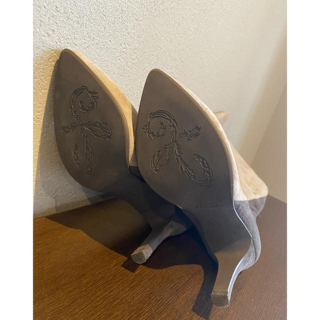 GINZA Kanematsu(ギンザカネマツ)の値下げ　銀座かねまつ　ブーツ23センチ　グレー レディースの靴/シューズ(ブーツ)の商品写真