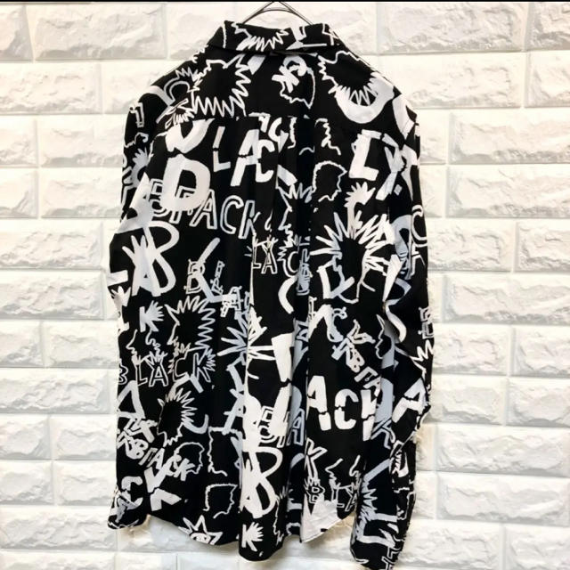 BLACK COMME des GARCONS パンク 総柄シャツ