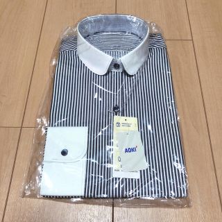 アオキ(AOKI)のストライプワイシャツ(シャツ/ブラウス(長袖/七分))