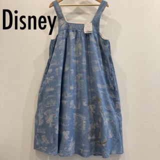 ディズニー(Disney)のワンピース　エプロン　くまのプーさん(ひざ丈ワンピース)