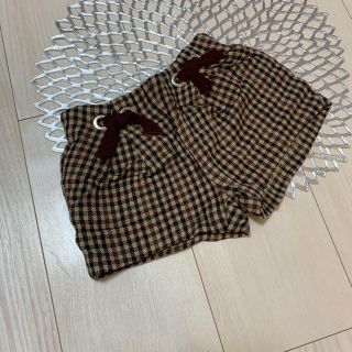 ザラキッズ(ZARA KIDS)のZARA baby  チェック柄ショートパンツ　92(パンツ/スパッツ)