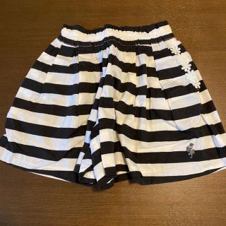 ニットプランナー(KP)のKP  ケーピー　ショートパンツ キュロット　ボーダー(パンツ/スパッツ)