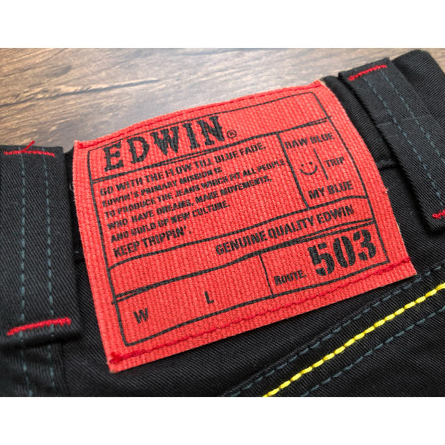 EDWIN(エドウィン)のEmi様専用　新品　EDWIN 503 キッズ　パンツ　黒　100cm キッズ/ベビー/マタニティのキッズ服男の子用(90cm~)(パンツ/スパッツ)の商品写真