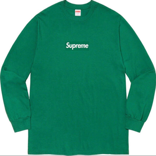シュプリーム(Supreme)のsupreme Box Logo L/S Tee green(Tシャツ/カットソー(七分/長袖))