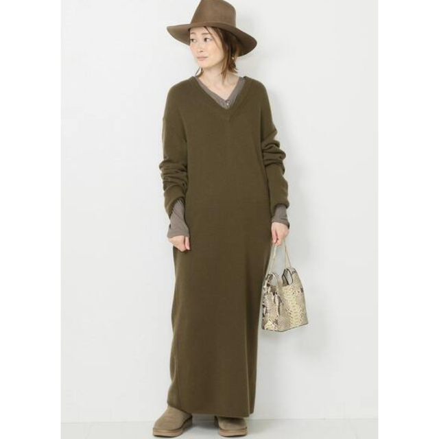 Deuxieme Classe CARIAGGI カシミヤニットワンピース - www.nirvana.co.com