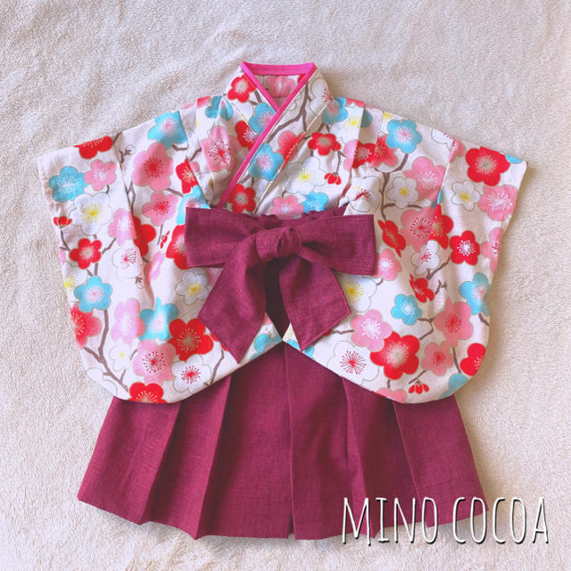 ＊完成品販売＊handmade baby HAKAMA 70-80cm