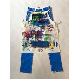 コムデギャルソン(COMME des GARCONS)のGETEMONTS Paint Blue Apron Pants(デニム/ジーンズ)