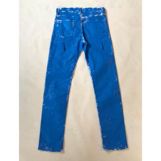 GETEMONTS Paint Blue Apron Pants