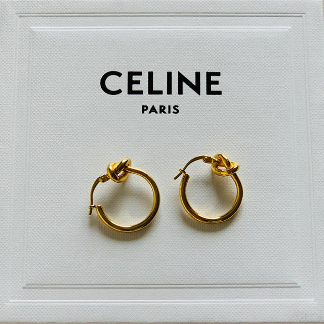 celine(セリーヌ)の【新品未使用】CELINE ノットフープピアス レディースのアクセサリー(ピアス)の商品写真