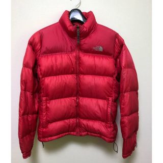 ザノースフェイス(THE NORTH FACE)の美品‼️ノースフェイス ヌプシダウン　レディースL 700 レッド(ダウンジャケット)