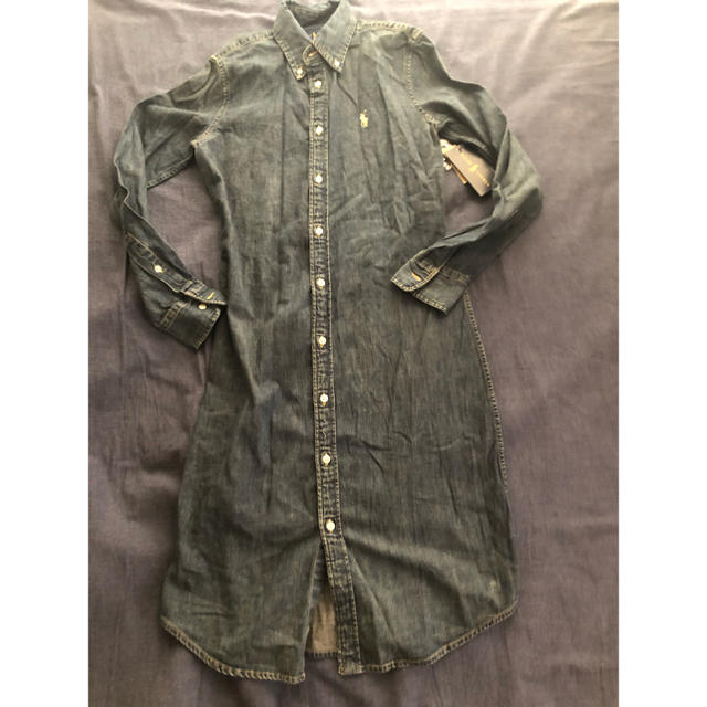 新品 ラルフローレン デニム ダンガリーシャツワンピース XS 注目の