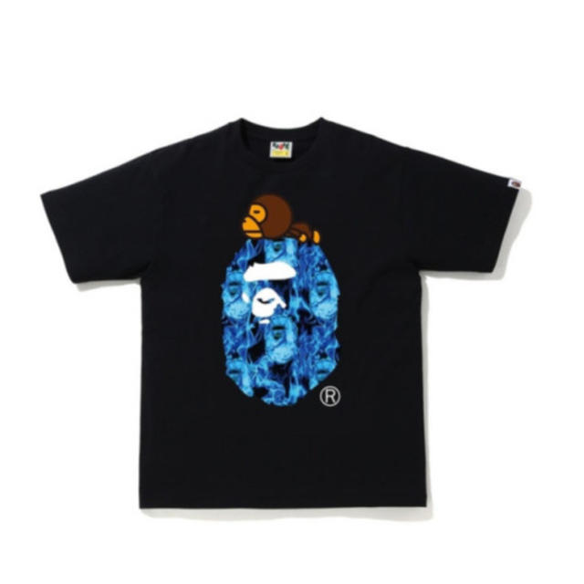 A BATHING APE(アベイシングエイプ)の値下げ交渉ありBAPE FLAME MILO ON BIG APE TEE  メンズのトップス(Tシャツ/カットソー(半袖/袖なし))の商品写真