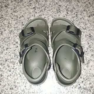 ビルケンシュトック(BIRKENSTOCK)の  BIRKENSTOCK リオ キッズサンダル 15センチ カーキ(サンダル)