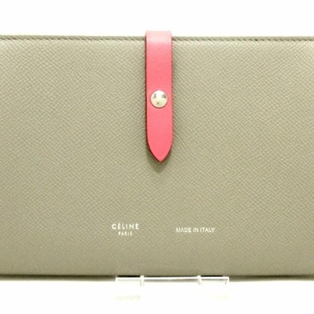 セリーヌ　CELINE 長財布　トリオンフ　ピンク