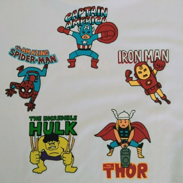 MARVEL(マーベル)の【未使用】MARVEL/マーベルＴシャツ 150 白 キッズ/ベビー/マタニティのキッズ服男の子用(90cm~)(Tシャツ/カットソー)の商品写真