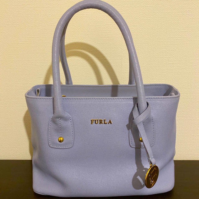 週末SALE FURLA ハンドバッグ　水色レディース