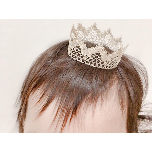 baby crown キッズ/ベビー/マタニティのメモリアル/セレモニー用品(お食い初め用品)の商品写真