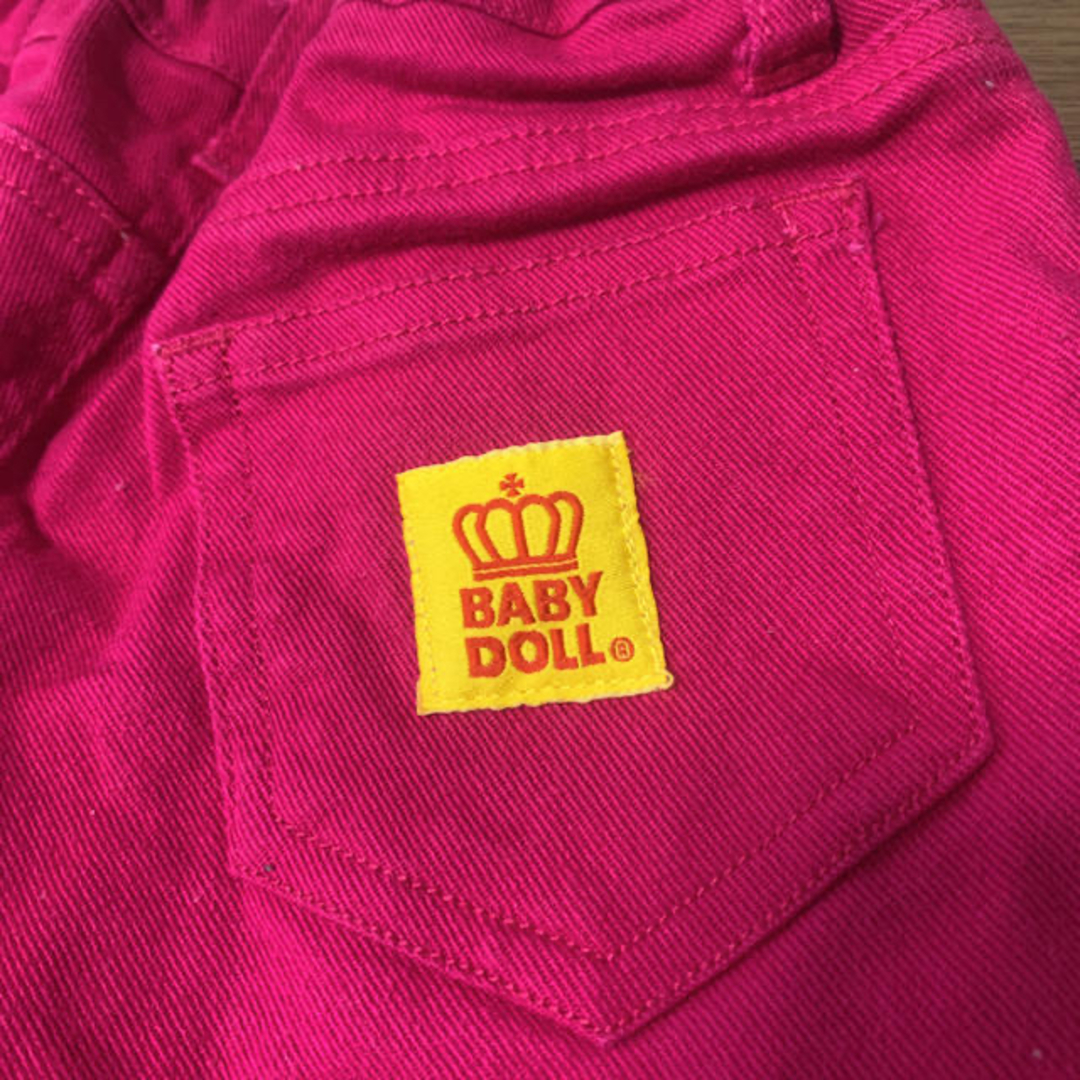BABYDOLL(ベビードール)の美品　ベビードール デニム パンツ 100㎝ キッズ/ベビー/マタニティのキッズ服女の子用(90cm~)(パンツ/スパッツ)の商品写真