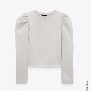 ザラ(ZARA)のZARA バルーンスリーズスウェットシャツ(トレーナー/スウェット)