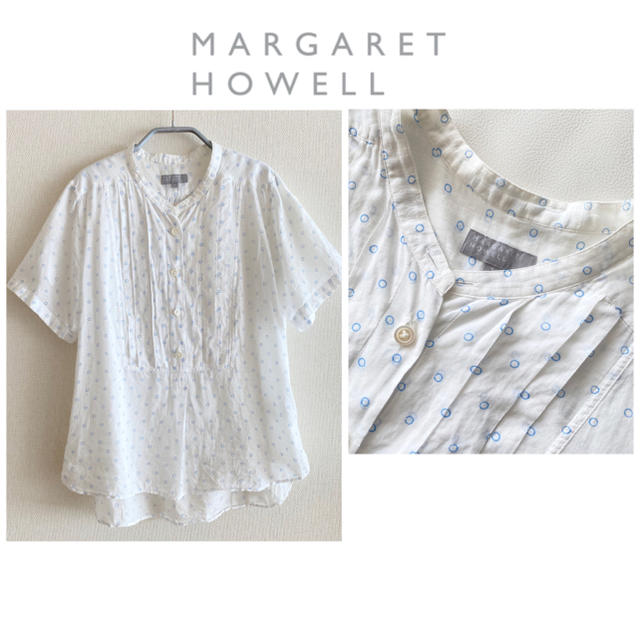 MARGARET HOWELL(マーガレットハウエル)のマーガレットハウエル★ ブラウス　半袖 レディースのトップス(シャツ/ブラウス(半袖/袖なし))の商品写真