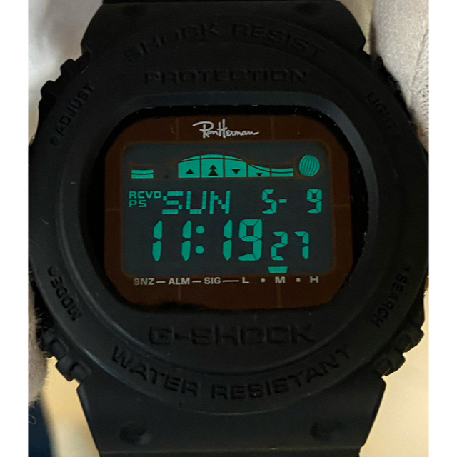 コラボ/G-SHOCK/ロンハーマン/電波/ソーラー/スティング/限定/ブラック