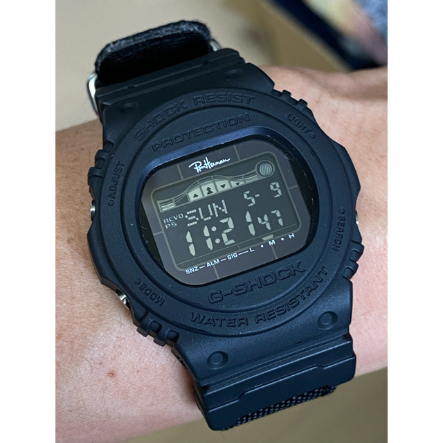 コラボ/G-SHOCK/ロンハーマン/電波/ソーラー/スティング/限定/ブラック