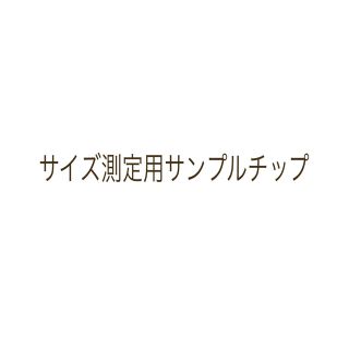 サイズ測定用サンプルチップ