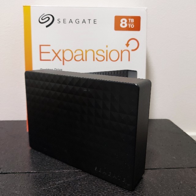 Seagateシーゲート 外付 8TB 静音 外付けHDDPCパーツ