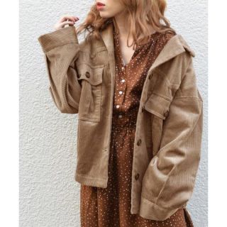 ダブルクローゼット(w closet)のw closet コーデュロイ開襟bigブルゾン(ブルゾン)