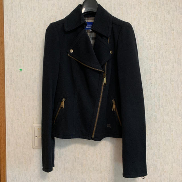 BURBERRY BLUE LABEL(バーバリーブルーレーベル)のバーバリーブルーレーベル　ライダース　ジャケット　36 レディースのジャケット/アウター(ライダースジャケット)の商品写真