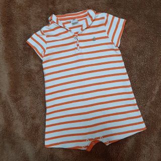 プチバトー(PETIT BATEAU)のプチバトー　半袖ロンパース　18m/81cm(ロンパース)