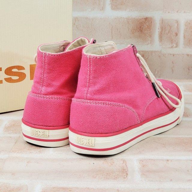 DIESEL - ディーゼル ☆ ハイカット キャンバス スニーカー 24.5 DIESEL - ディーゼル ☆ ハイカット キャンバス スニーカー 24.5
