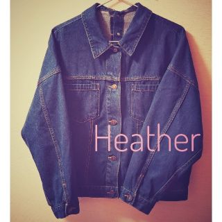 ヘザー(heather)のHeather　バックボタンＢＩＧＧジャン(Gジャン/デニムジャケット)