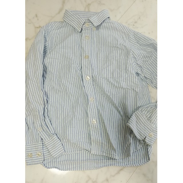 MUJI (無印良品)(ムジルシリョウヒン)の無印　キッズシャツ キッズ/ベビー/マタニティのキッズ服女の子用(90cm~)(ブラウス)の商品写真