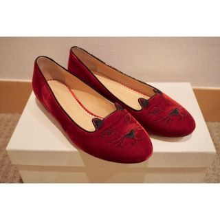 シャルロットオリンピア(Charlotte Olympia)のシャーロットオリンピア　キティフラット　36.5 検)ドゥロワー　(バレエシューズ)