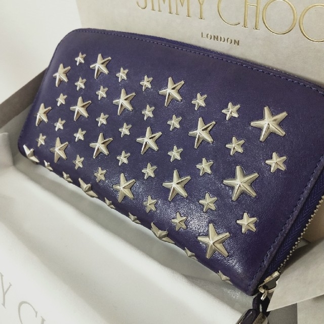 JIMMY CHOO(ジミーチュウ)のJIMMY CHOO　ラウンド長財布　パープル メンズのファッション小物(長財布)の商品写真